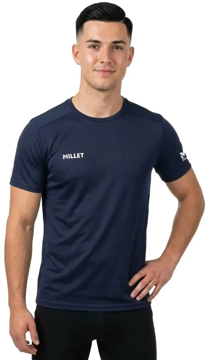 Millet Fusion T-shirt Met Korte Mouwen Blauw S Man