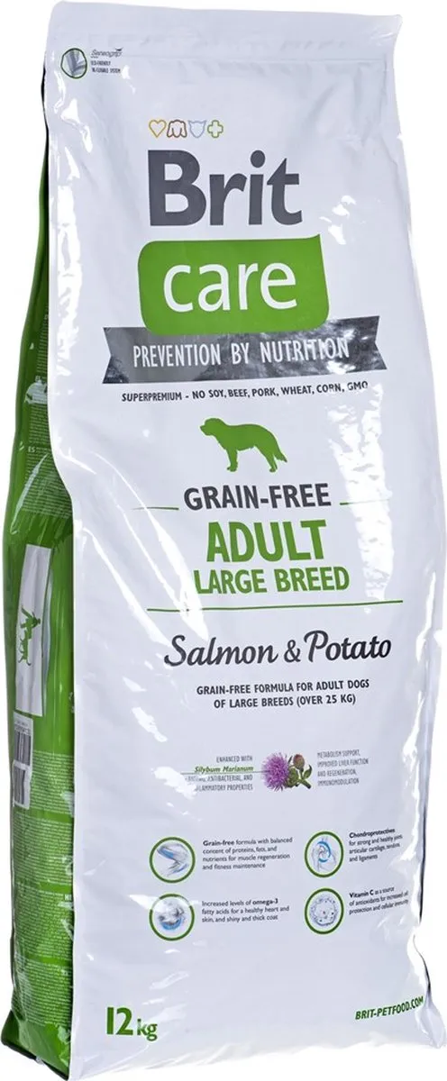 Brit Care Adult Grain Free Large Breed Lams & Aardappel 12kg