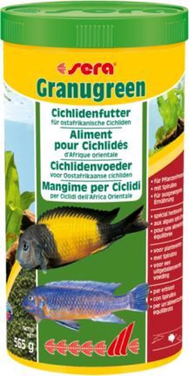 Sera Granugreen 1000ml Groenvoer Cichliden