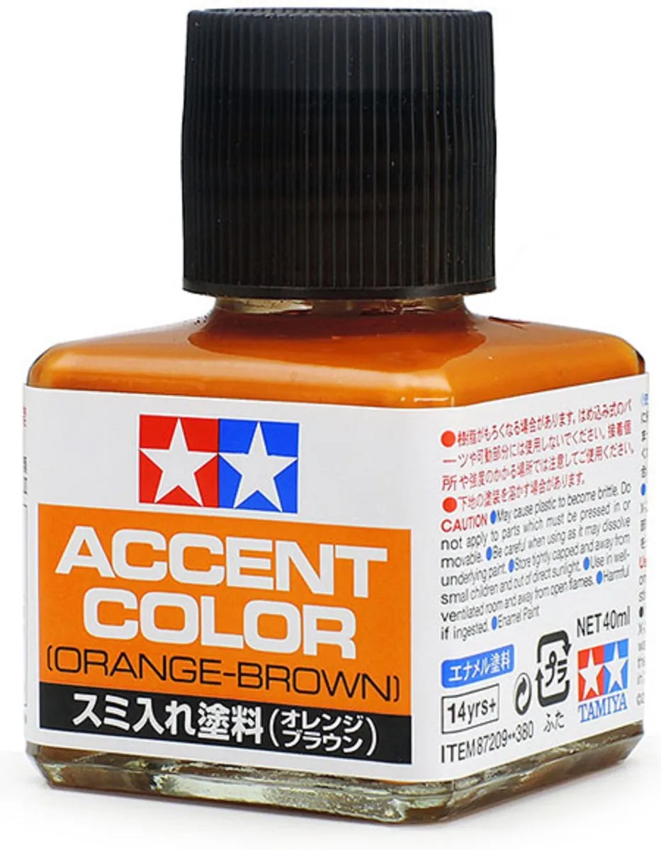 Tamiya Panel Line Accent Color Orange Brown 40ml