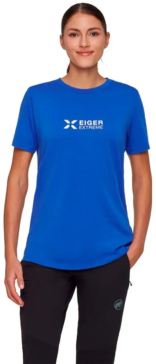 Mammut Eiger Logo T-shirt Met Korte Mouwen Blauw M Vrouw