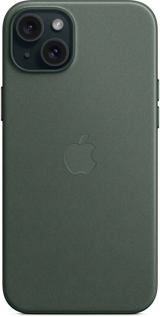 Apple FineWoven Hoes iPhone 15 Plus - Evergreen - MT4F3ZM/A