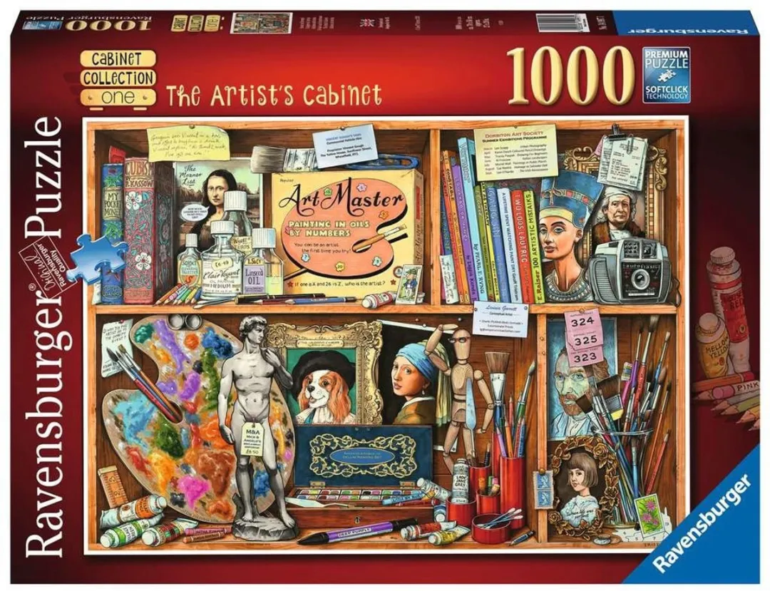 Ravensburger Schap van de Kunstenaar Legpuzzel 1000 Stuks
