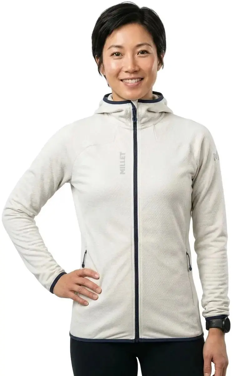 Millet Lokka Iii Fleece Met Kap Wit L Vrouw