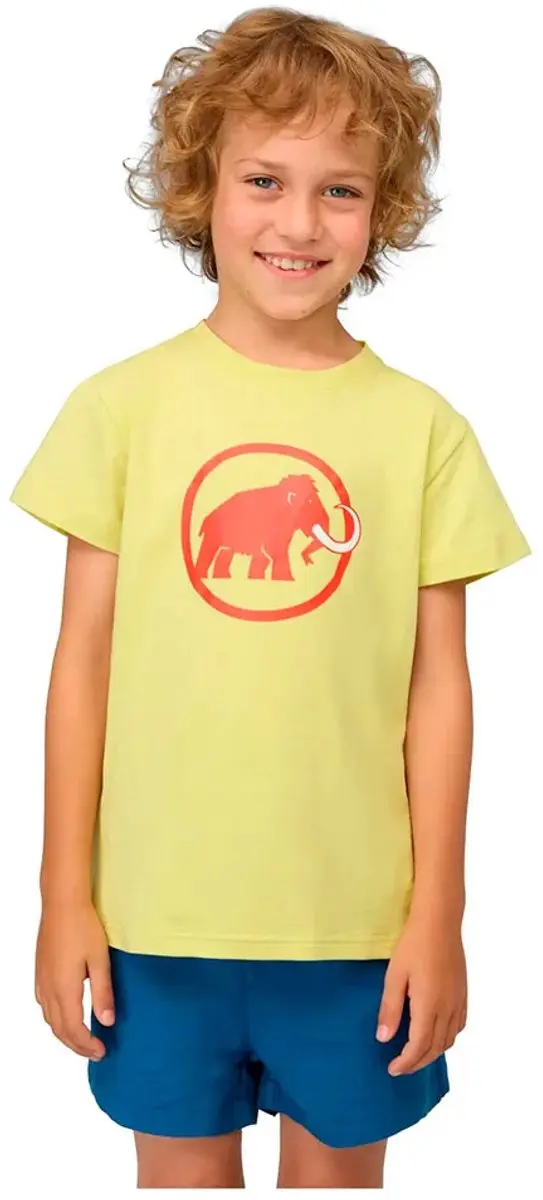 Mammut Core Classic T-shirt Met Korte Mouwen Geel 104 cm Jongen