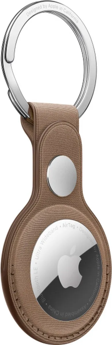 Apple FineWoven Sleutelhanger - AirTag - Taupe