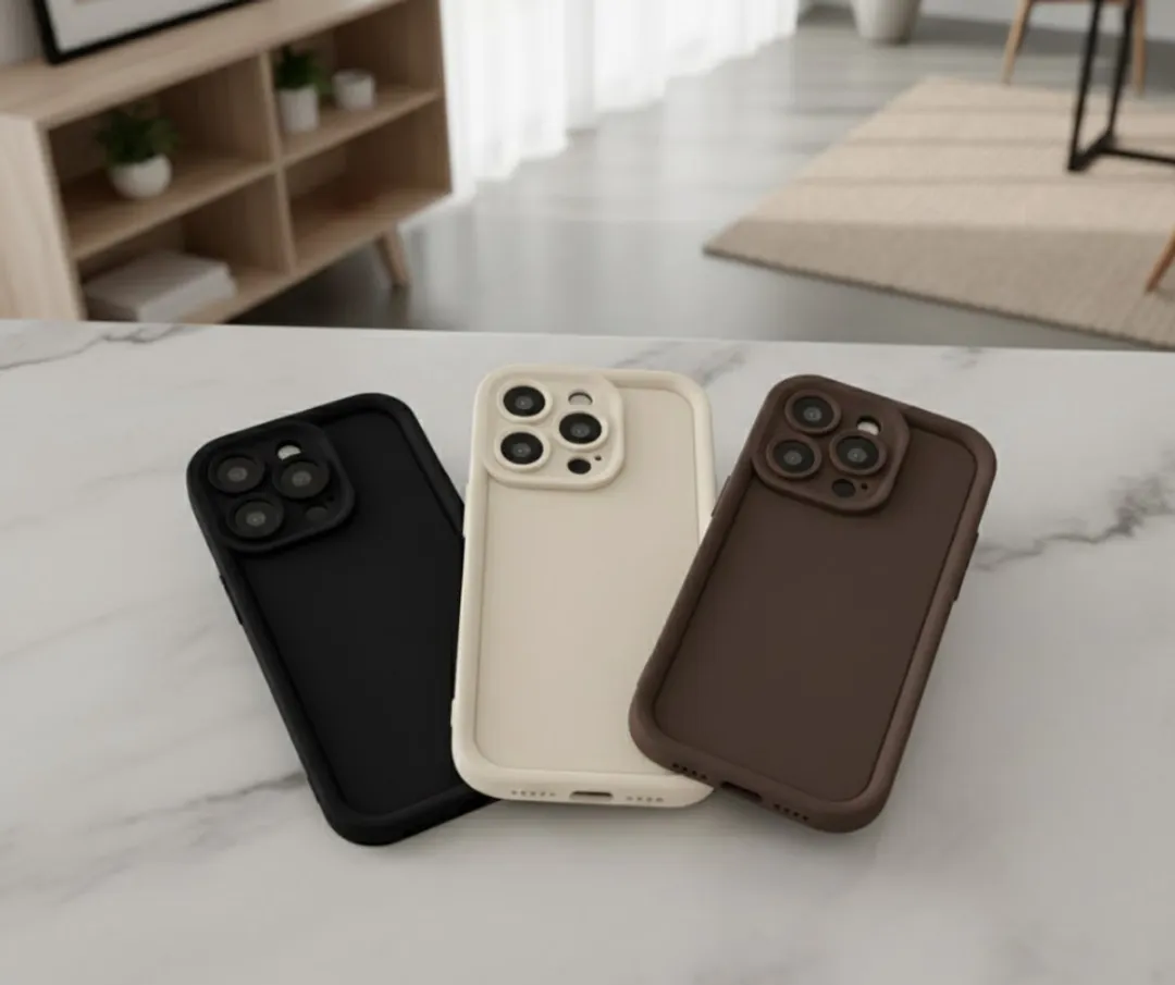 NUVEX iPhone 16 Pro Max Hoesje 3-delig - Zwart/Beige/Bruin