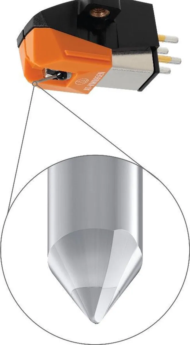 Audio-Technica AT-VM95EN MM-cartridge - Oranje/Zwart