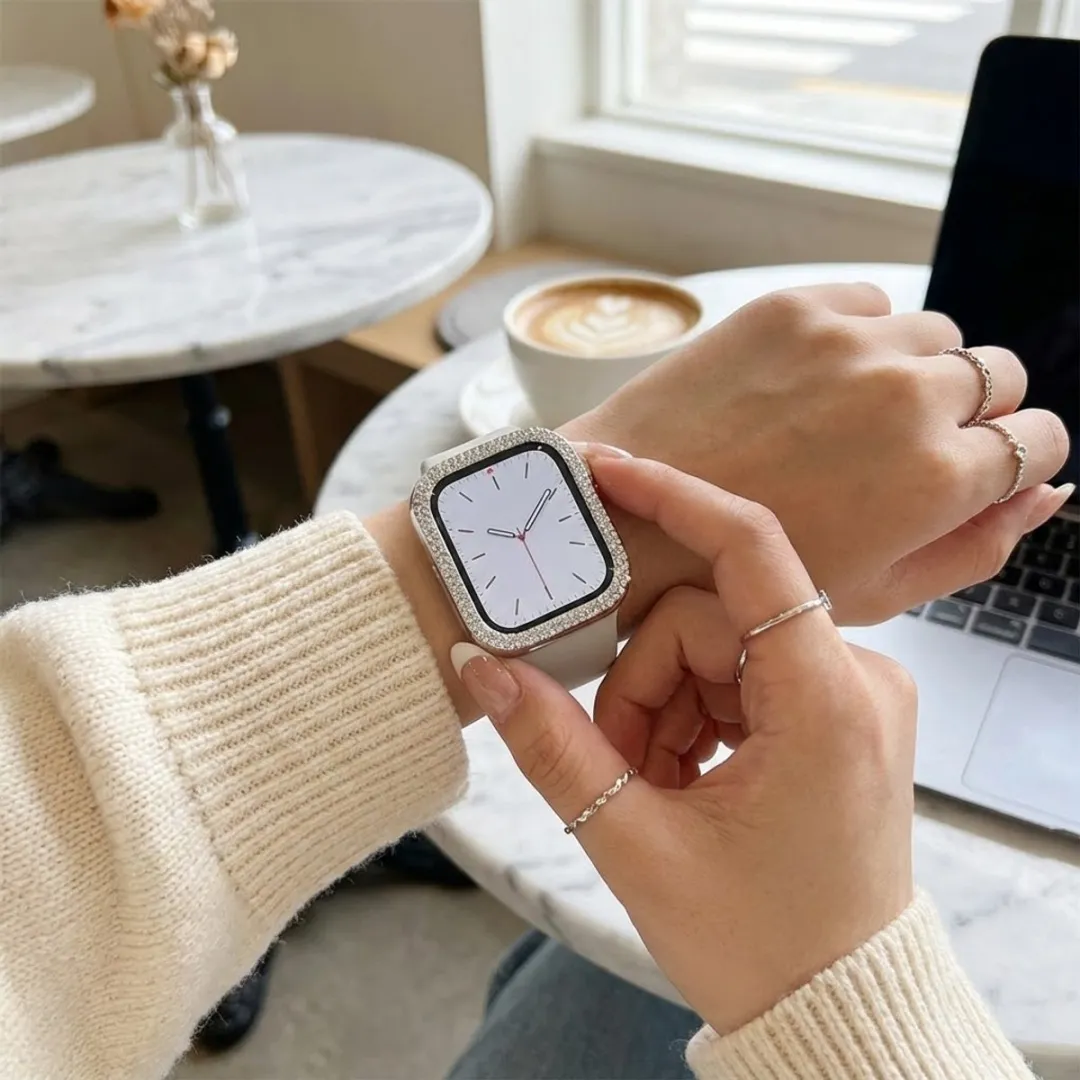 NUVEX Smartwatch Screenprotector Set 5 Stuks - Apple Watch 42mm - Zwart/Transparant/Zilver/Roze/Roségoud