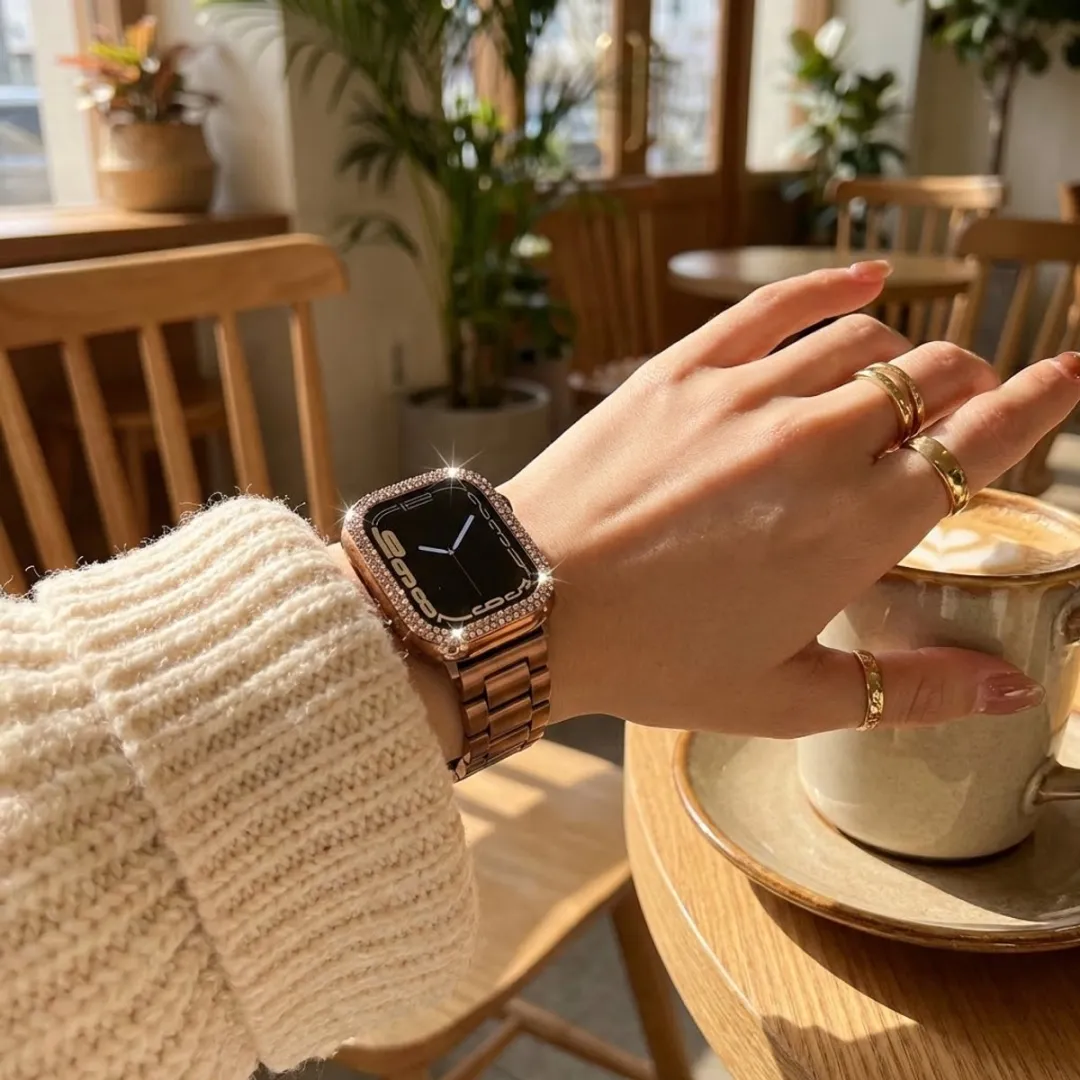 NUVEX Smartwatch Screenprotector 5 Stuks - Apple Watch 42mm - Zwart/Transparant/Zilver/Rosé/Roségoud