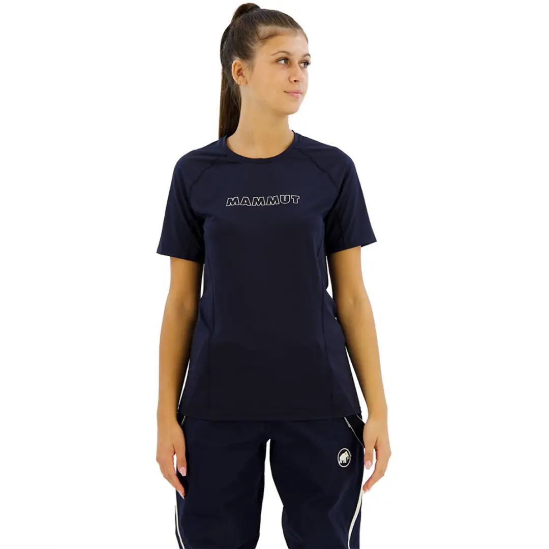 Mammut Selun Fl Logo T-shirt Met Korte Mouwen Blauw M Vrouw