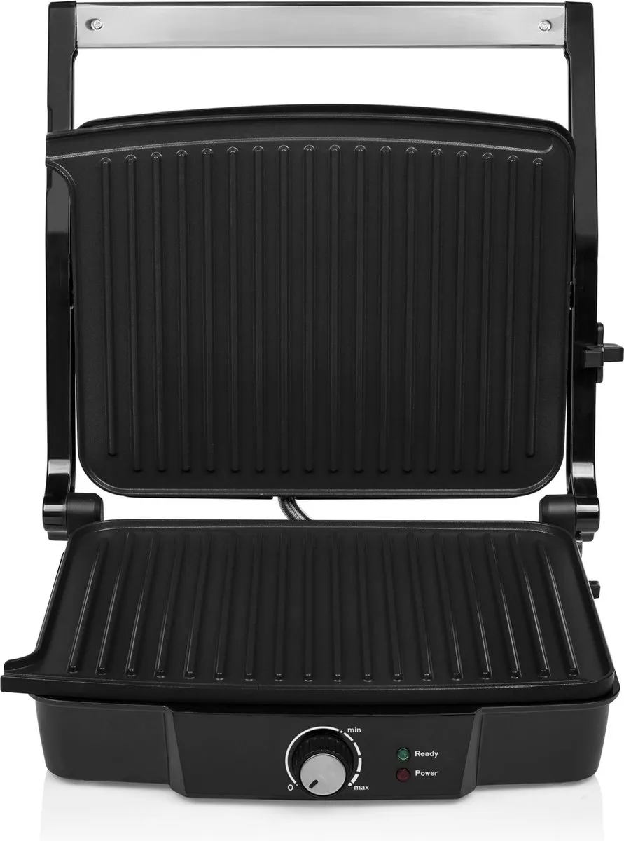 Tristar GR-2853 Contactgrill 2000W - 29,7x23,5cm - Zwart/RVS