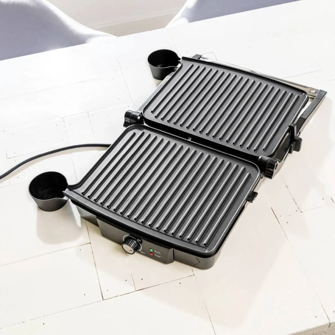 Tristar GR-2853 Contactgrill 2000W - 29,7x23,5cm - Zwart/RVS - afbeelding 6 van 6