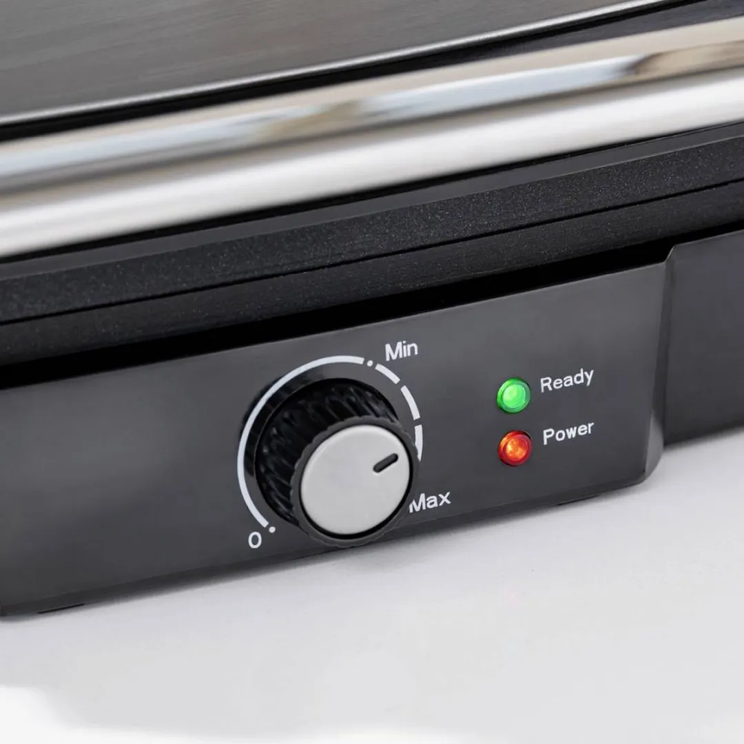 Tristar GR-2853 Contactgrill 2000W - 29,7x23,5cm - Zwart/RVS