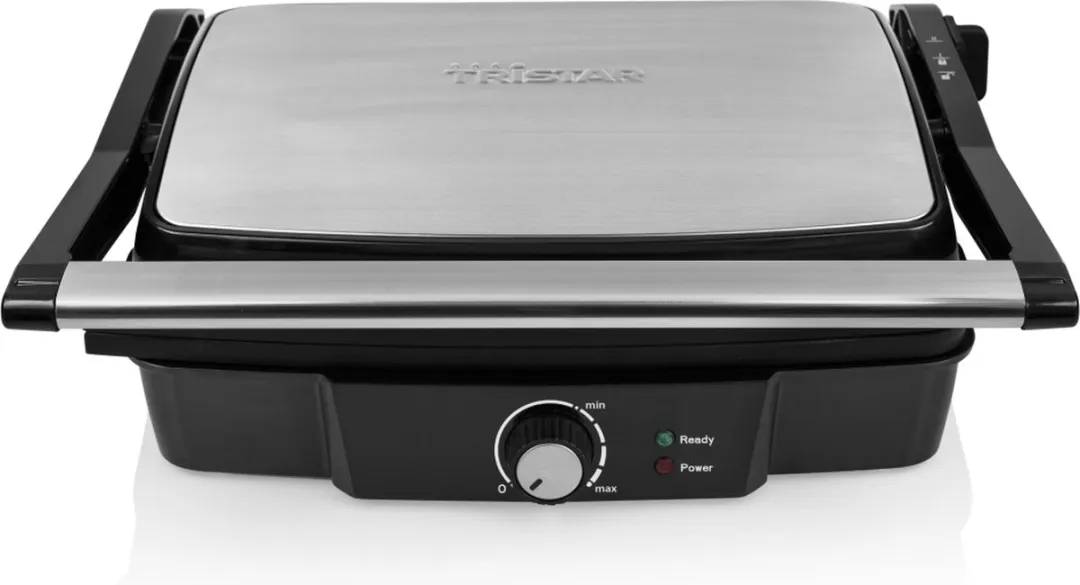 Tristar GR-2853 Contactgrill 2000W - 29,7x23,5cm - Zwart/RVS
