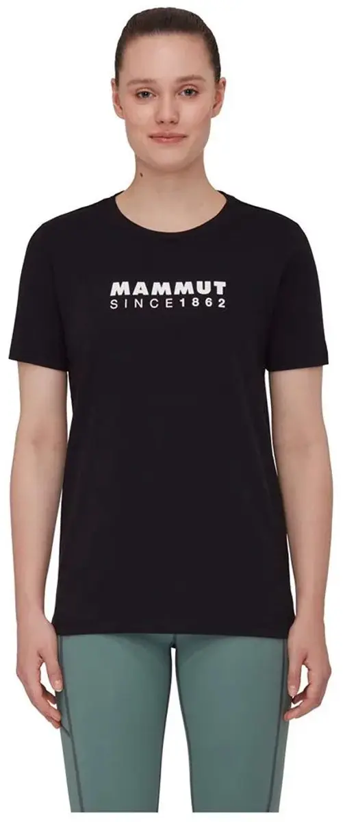 Mammut Core Logo T-shirt Met Korte Mouwen Zwart L Vrouw