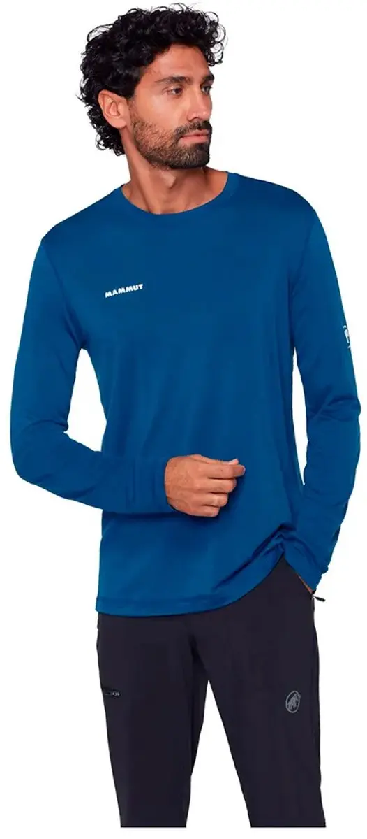 Mammut Tree Wool Fl T-shirt Met Lange Mouwen Blauw M Man