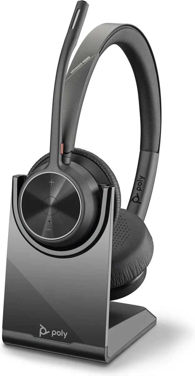 Poly Voyager 4320 UC USB-A Headset met Laadstandaard - afbeelding 7 van 7