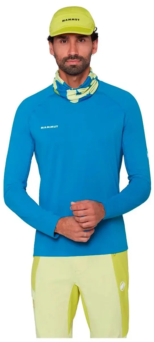 Mammut Ducan Fl T-shirt Met Lange Mouwen Blauw L Man
