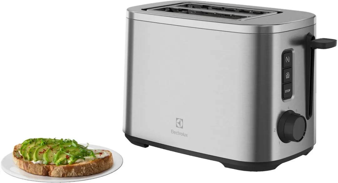 Electrolux E5T1-4ST Broodrooster 2 Sneden 800W - Roestvrijstaal