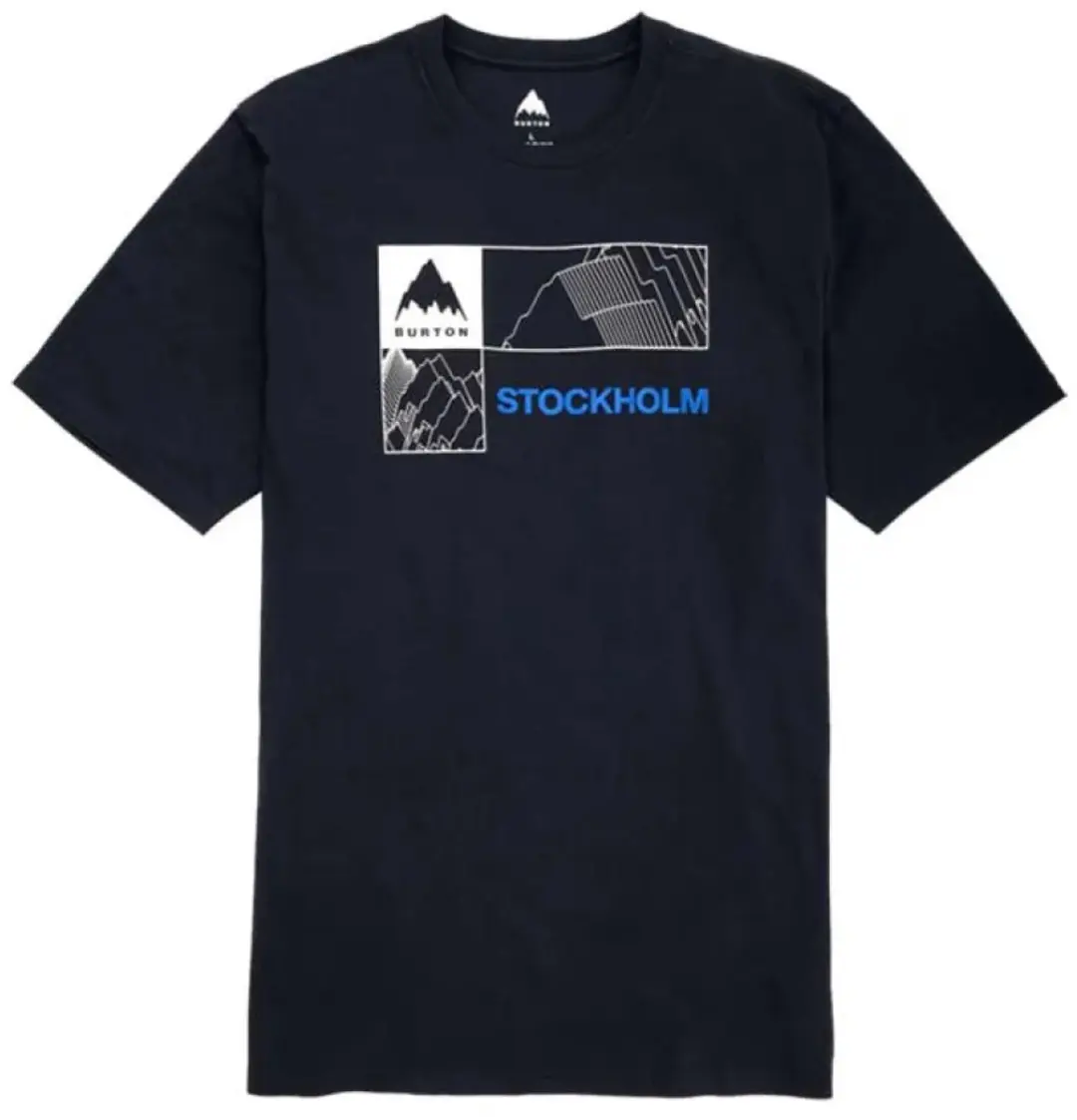 Burton Local T-shirt Met Korte Mouwen Zwart S Man