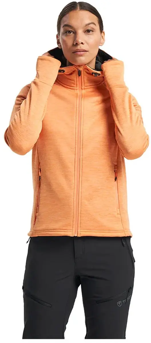 Tenson Txlite Sweatshirt Met Rits Oranje M Vrouw