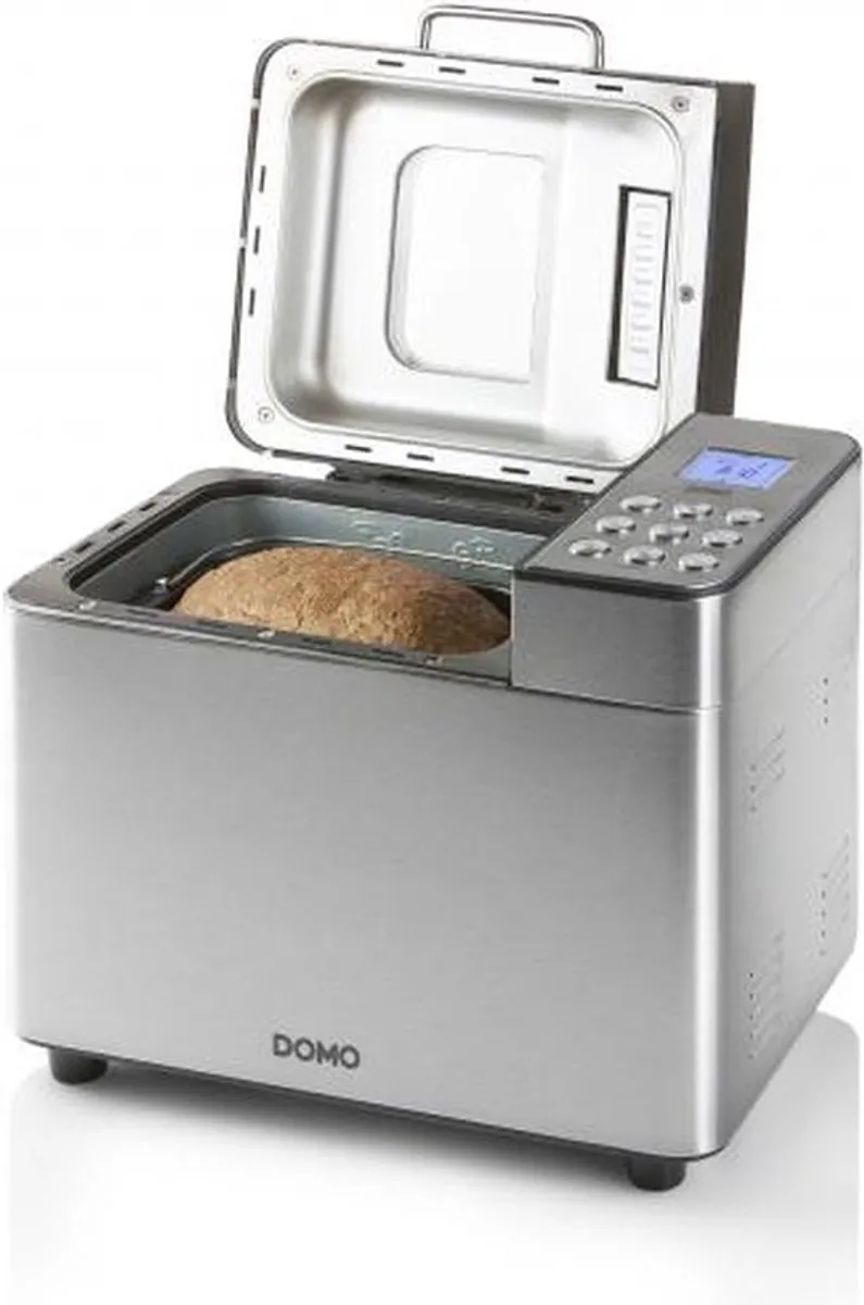 Domo B3971 Broodbakmachine 1000g - 18 Programma's - RVS/Zwart