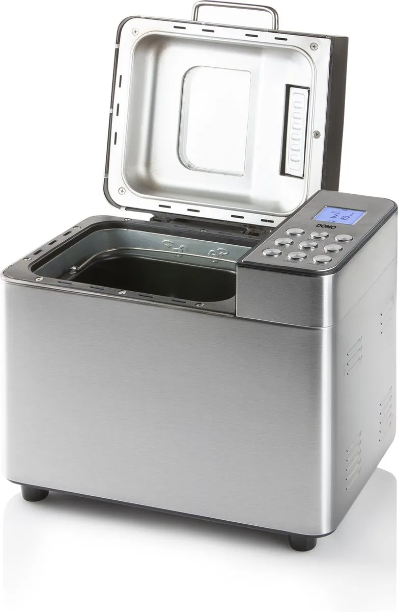 Domo B3971 Broodbakmachine 1000g - 18 Programma's - RVS/Zwart