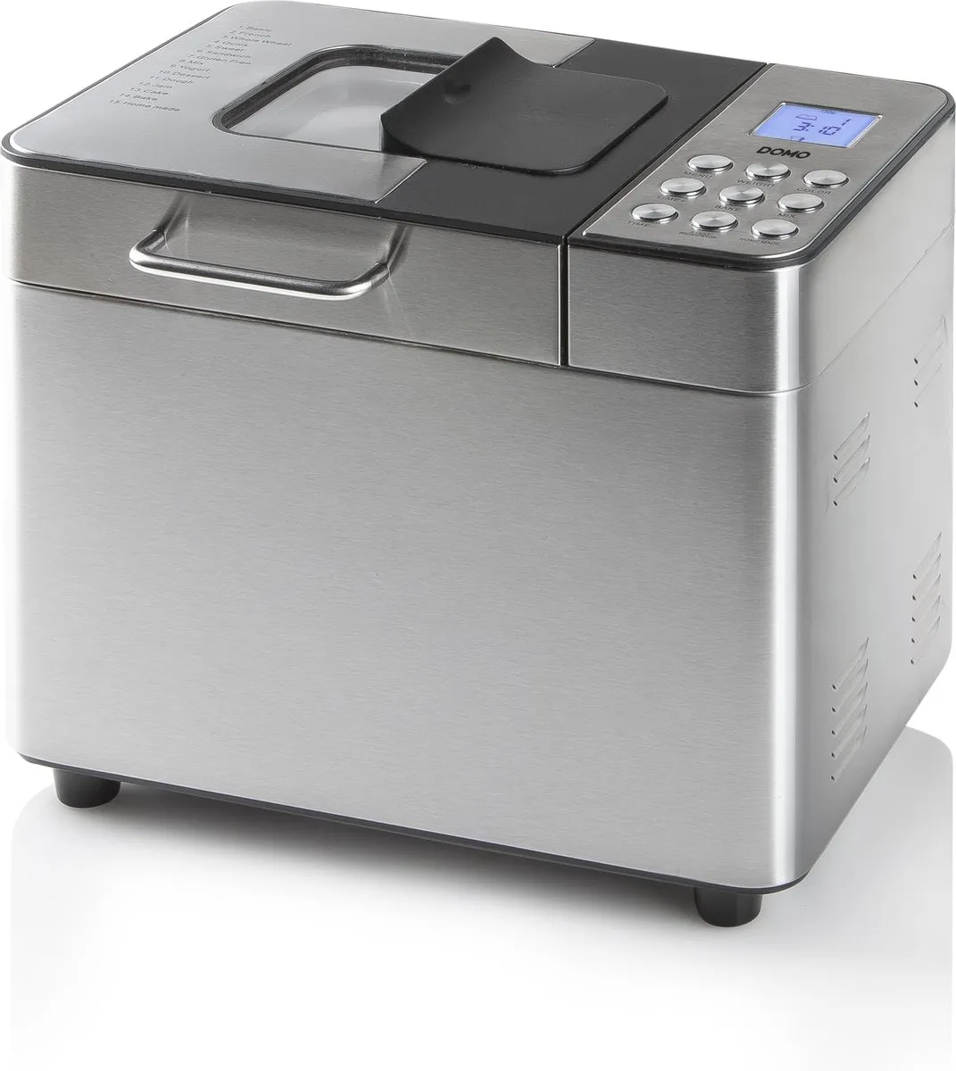 Domo B3971 Broodbakmachine 1000g - 18 Programma's - RVS/Zwart