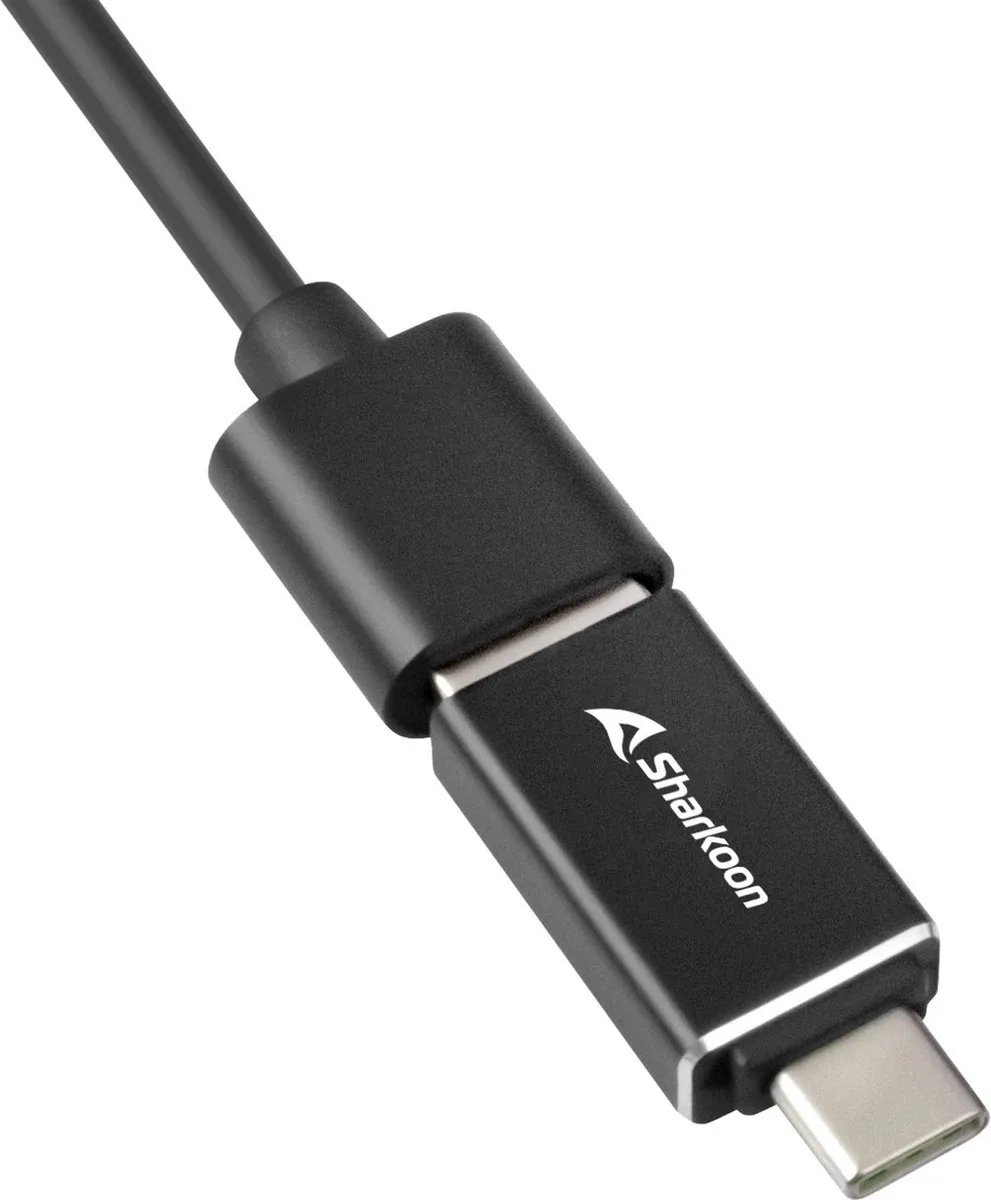 Sharkoon 4-Port USB Hub 4044951037575 - Zwart