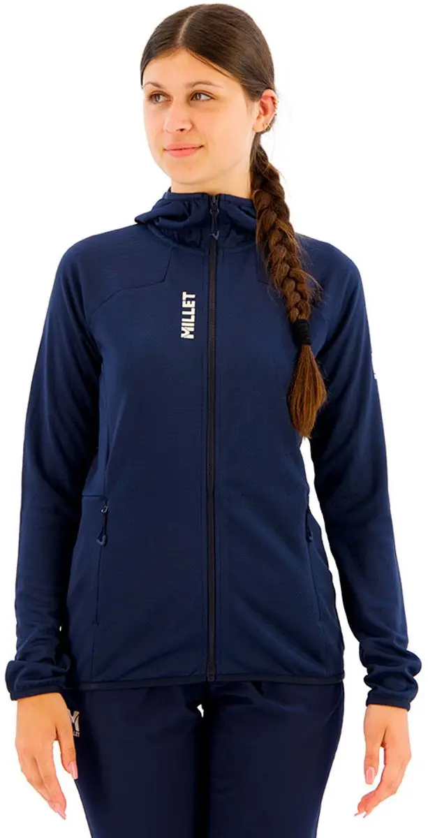 Millet Lokka III Fleece met Kap Dames - Blauw - L