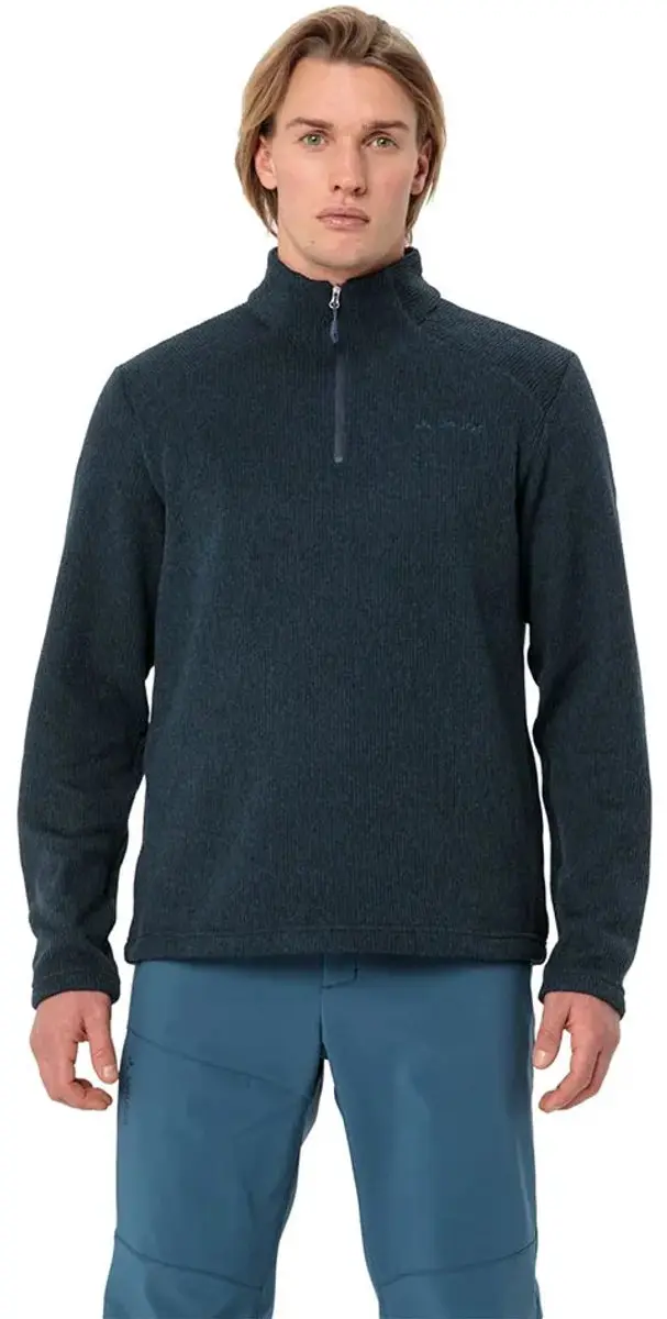 Vaude Tesero II Fleece Heren met Halve Rits - M - Dark Sea - afbeelding 6 van 6