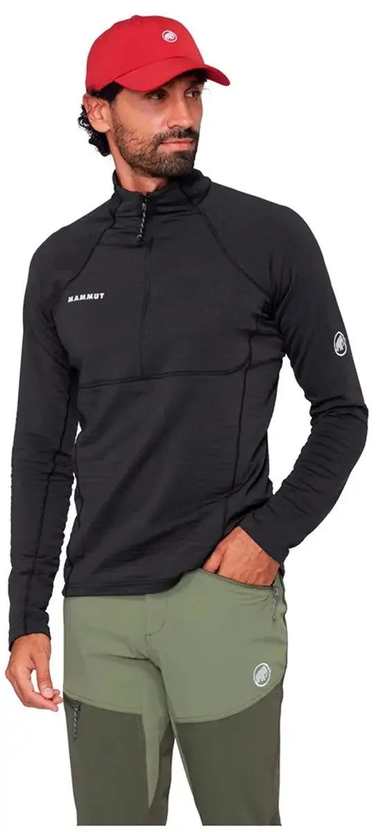 Mammut Taiss Ml Sweatshirt Met Halve Rits Zwart L Man