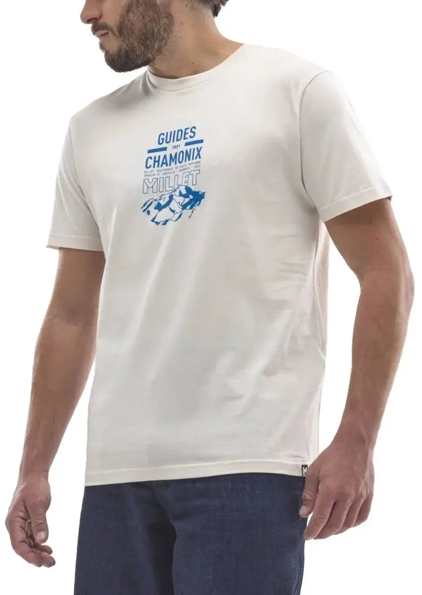 Millet Cdg Chamonix Logo T-shirt Met Korte Mouwen Wit M Man