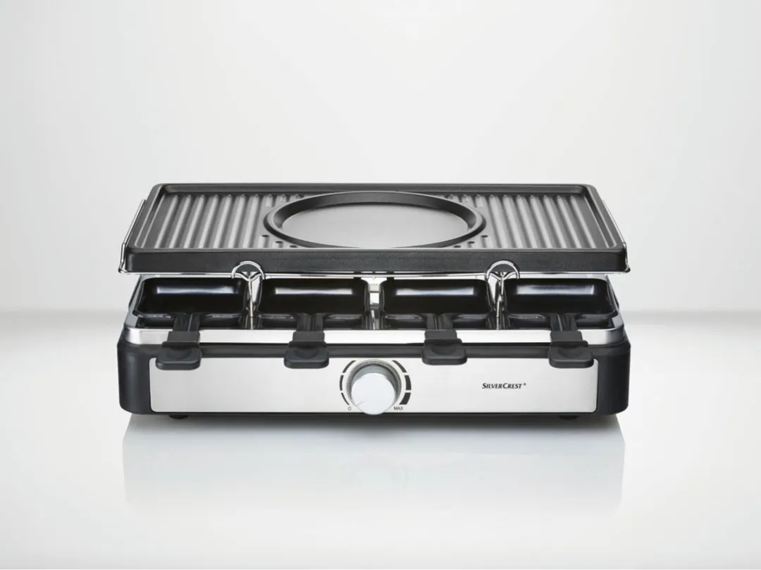 Silvercrest Gourmetset Raclette/Fondue/Grillapparaat 1400W - 8 Personen - afbeelding 6 van 6