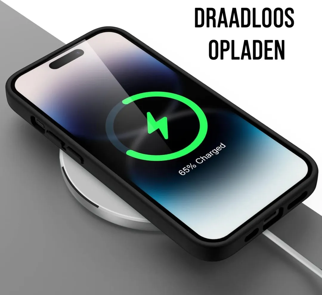 NUVEX iPhone 14 Pro Hoesje - Zwart - Met Screenprotector - MPN 8721082980098