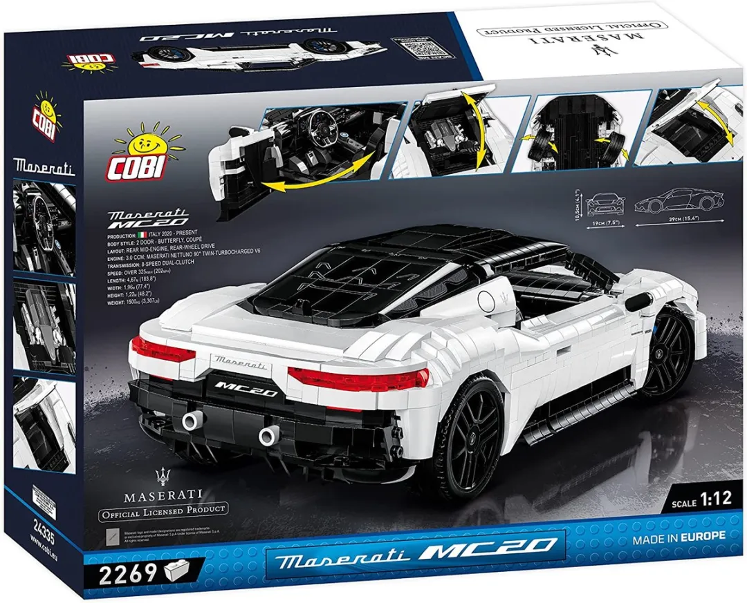 Cobi Maserati MC20 Bouwset 12-delig - Meerkleurig