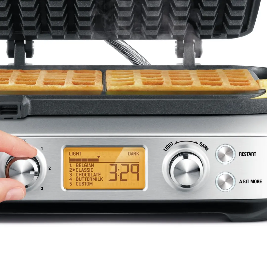 Sage The Smart Waffle Pro SWM620BSS4EEU1 - 1000W - 2 Platen
