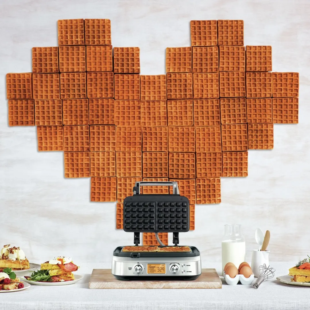 Sage The Smart Waffle Pro SWM620BSS4EEU1 - 1000W - 2 Platen