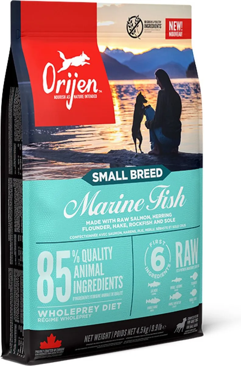 Orijen Whole Prey Small Breed Marine Fish Hondenvoer 4,5 kg
