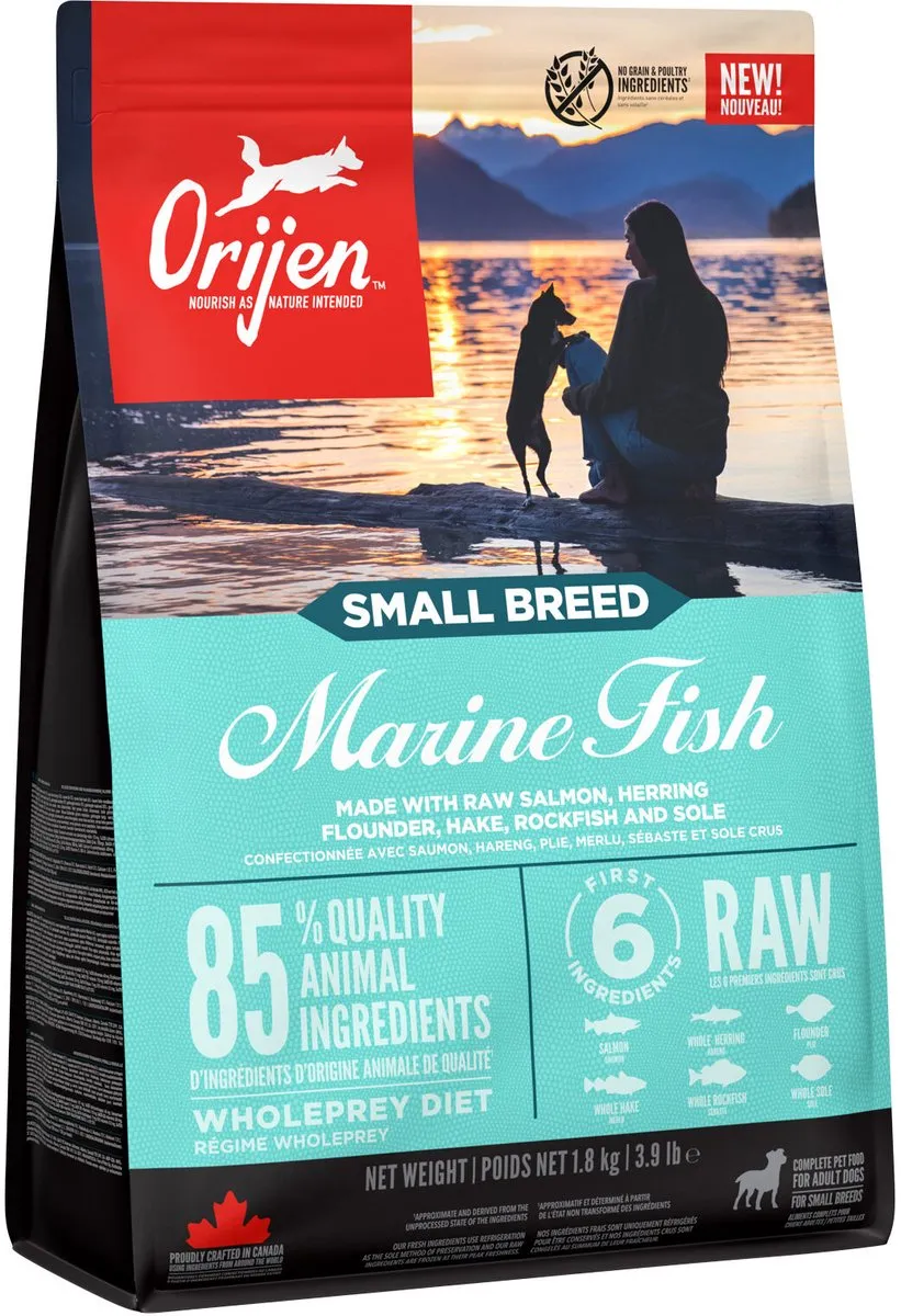 Orijen Whole Prey Small Breed Marine Fish Hondenvoer 4,5 kg