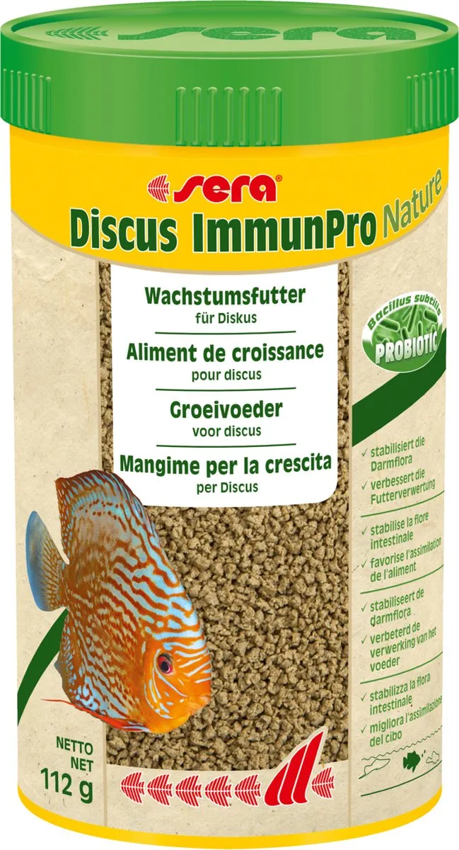 Sera Discus ImmunPro Nature Groeivoeder 1000ml