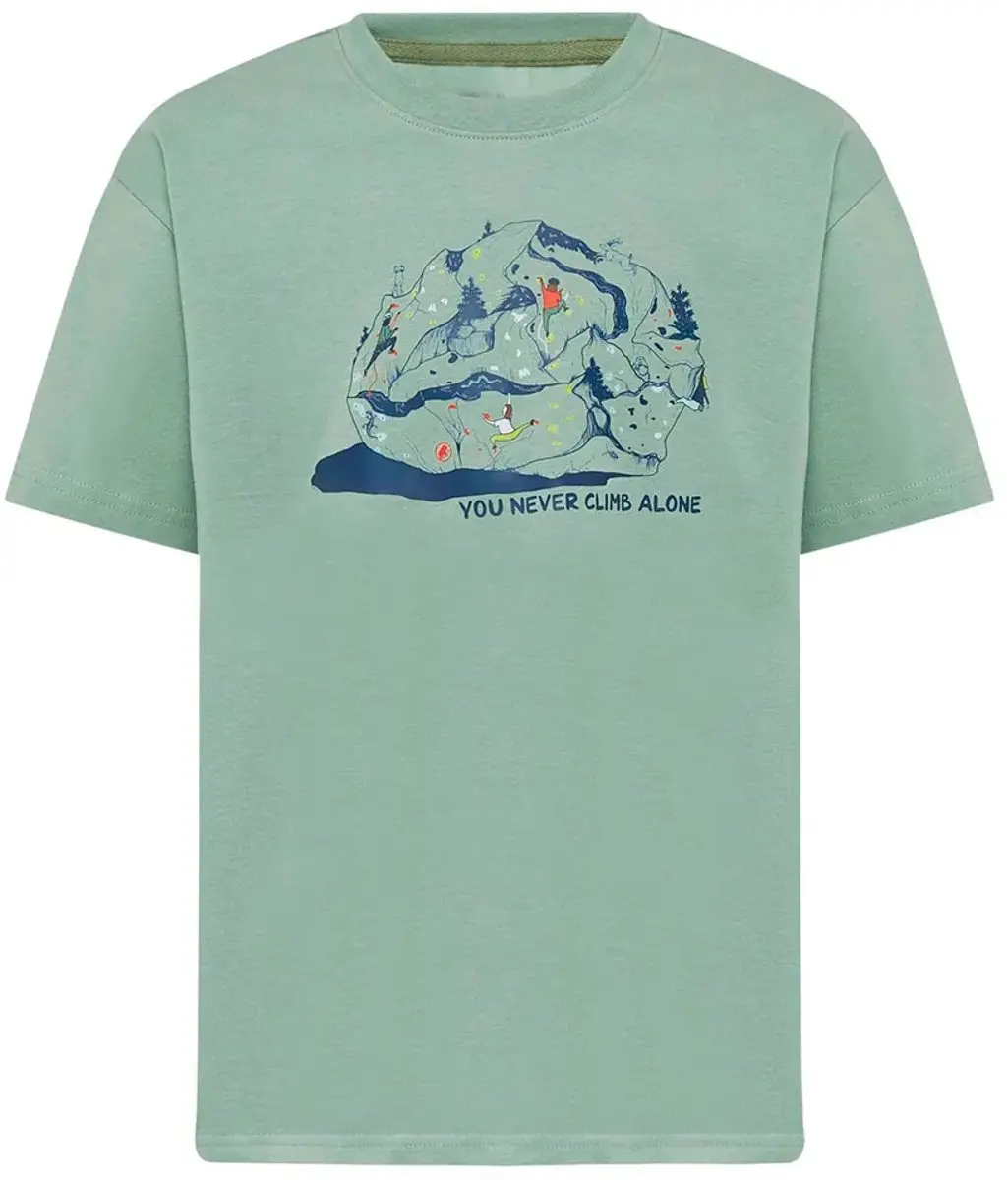 Mammut Base Climbing T-shirt Met Korte Mouwen Groen 104 cm Jongen
