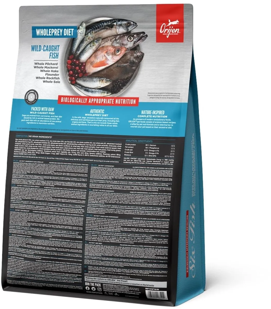 Orijen Whole Prey Six Fish Hondenvoer - 2 kg