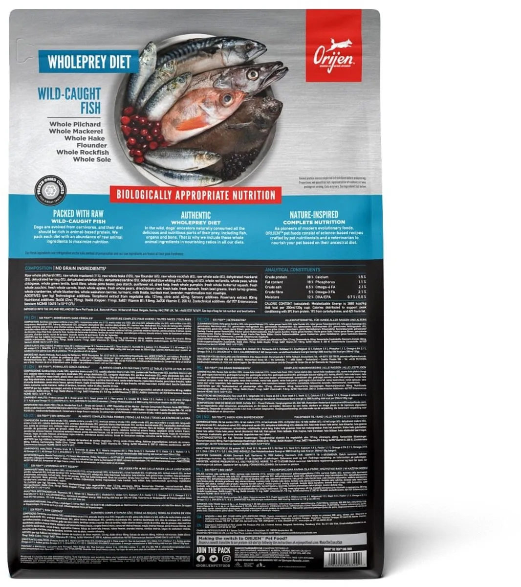 Orijen Whole Prey Six Fish Hondenvoer - 2 kg