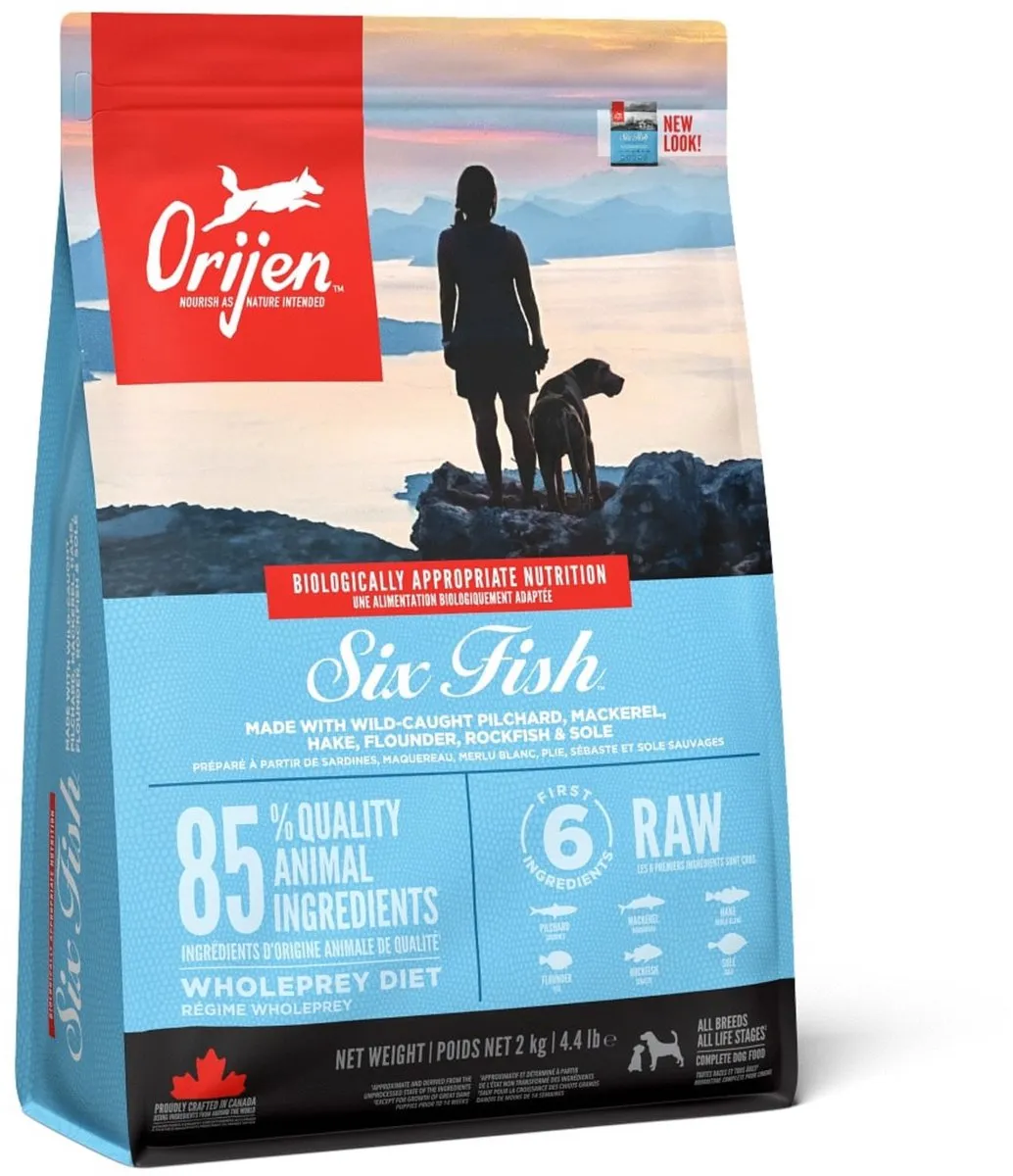 Orijen Whole Prey Six Fish Hondenvoer - 2 kg