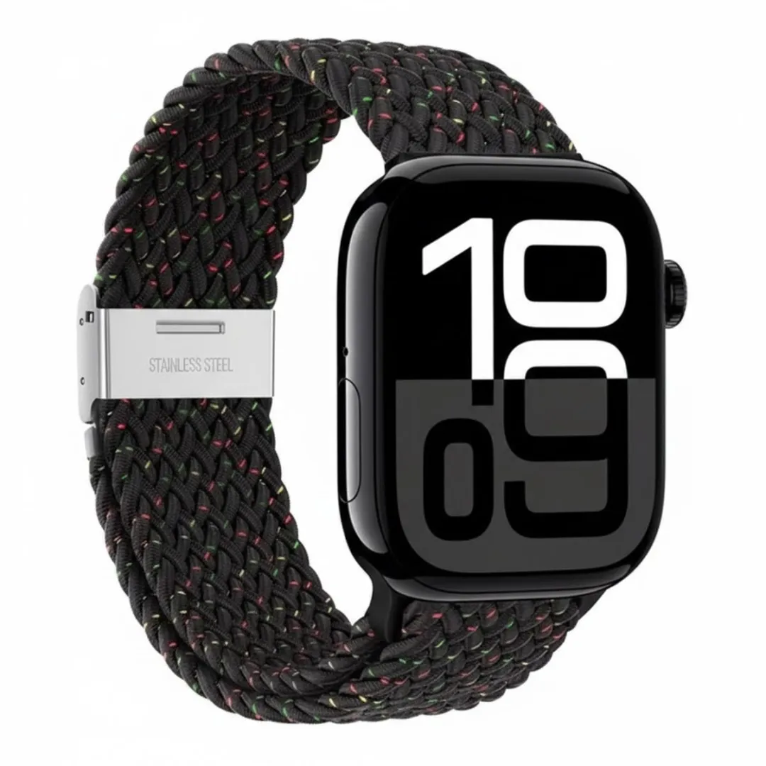 NUVEX Ruimte Zwart Horlogebandje Apple Watch