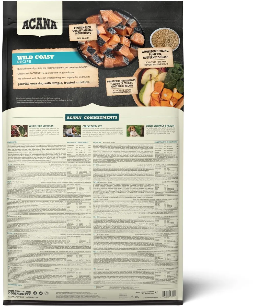 Acana Classics Wild Coast - Hondenvoer Brokken - 9.7 KG