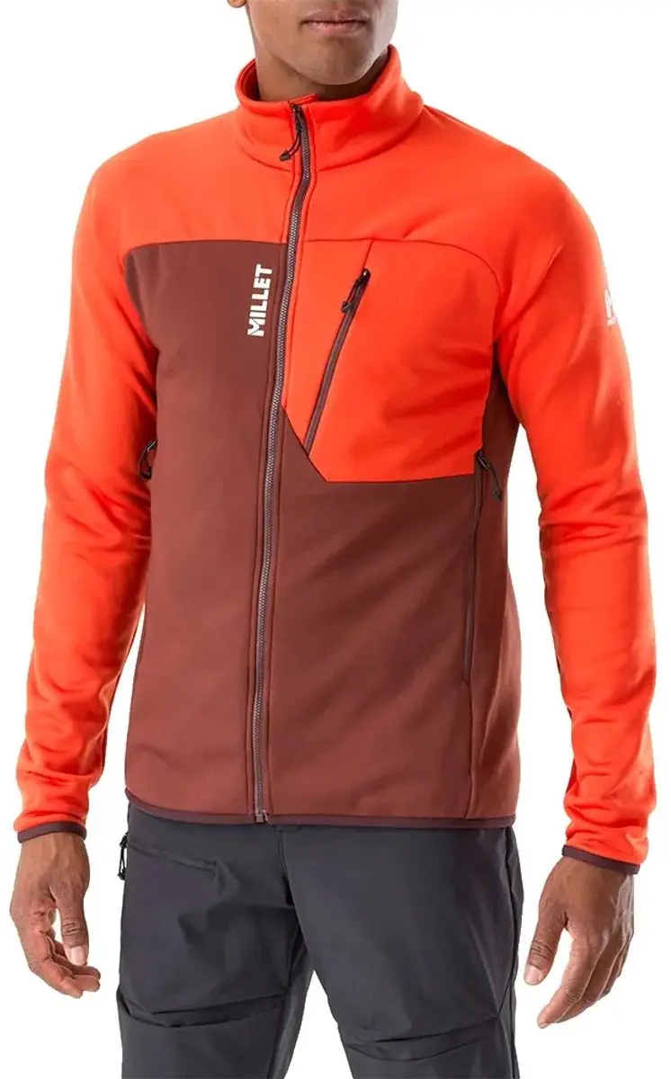 Millet Seneca Fleece Met Volledige Rits Oranje S Man