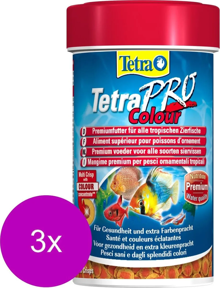 Tetra Pro Color Crisps Vissenvoer - 3x100ml